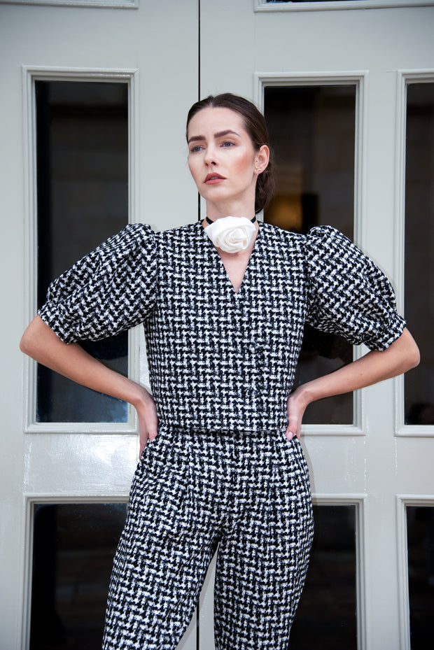Gabrielle Wool Cropped Blazer (Sold Out)
