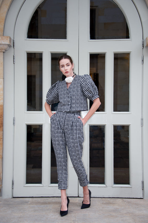 Gabrielle Wool Cropped Trousers (Sold Out)