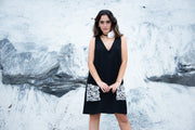 Belle Black Midi Dress