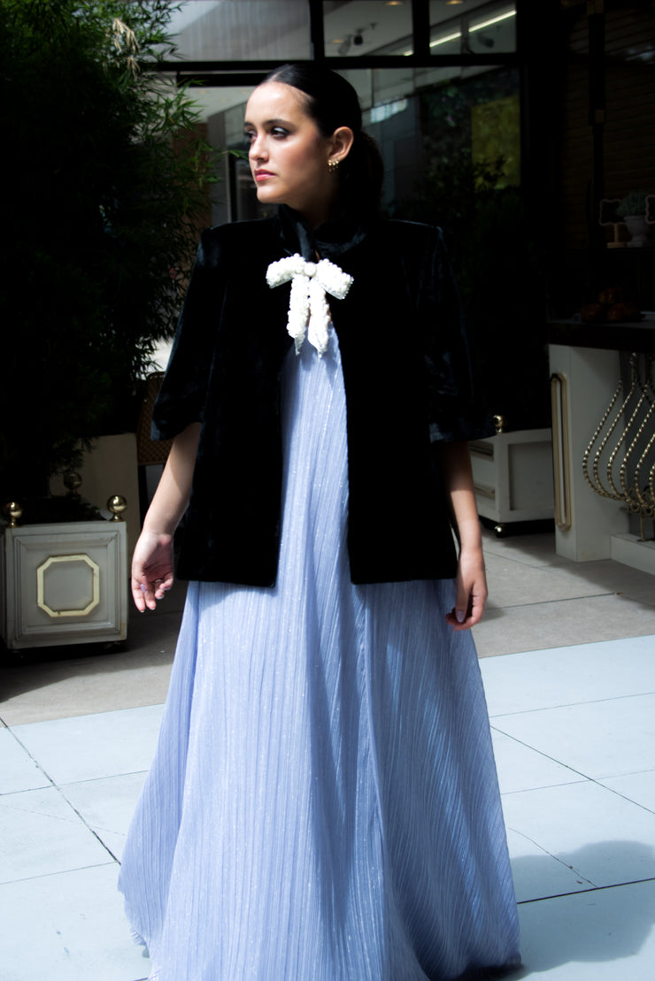 Simone Lilac Pleats Dress