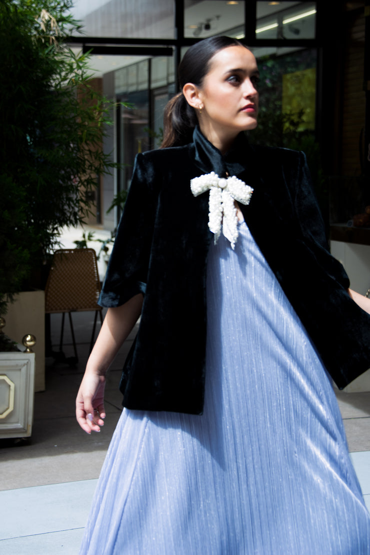 Simone Lilac Pleats Dress