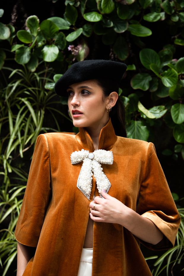 Paloma Gold Velvet Jacket