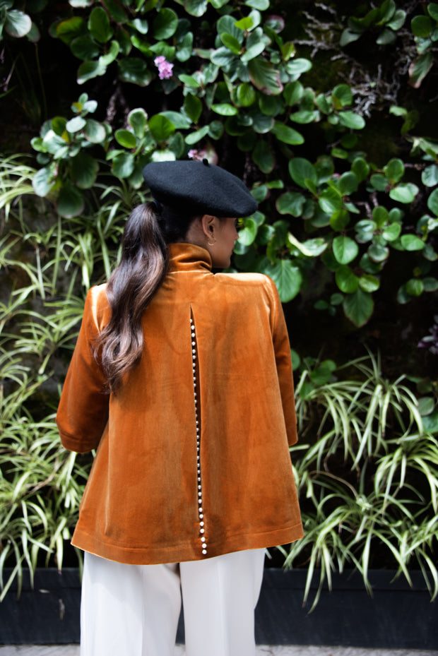 Paloma Gold Velvet Jacket