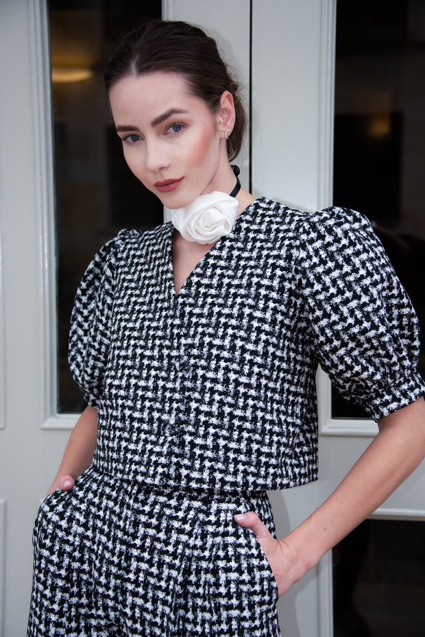 Gabrielle Wool Cropped Blazer (Sold Out)
